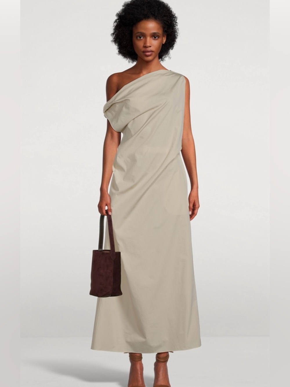 NWT The Row Bamaris Draped Maxi Dress. Size Small